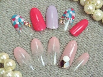 エムネイル(M Nail)/シンプル・ロマンティックネイル