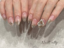 ネイルズアリー 立川店(Nails ally)/ラメグラ×スイート×シュガー