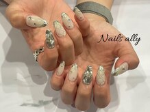 ネイルズアリー 立川店(Nails ally)/キルティング×シースルー×春夏