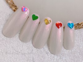 ハートホロネイル☆