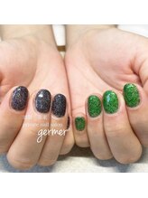 ジェルメ(germer)/ブラック×グリーンでちぐはぐ！