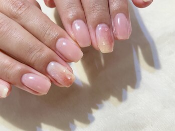 ネイルズ ララ(nails Lala)/桃ネイル