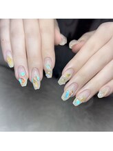 モモ(Momo)/うるうるオーロラネイル