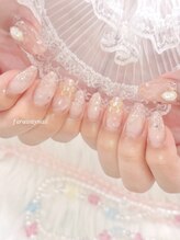 ファラウェイネイル(Faraway nail)/ミルクティーネイル☆