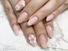 可愛い３Dお花nail♪