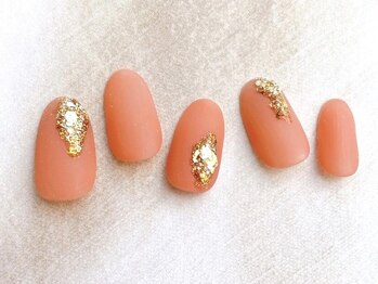 ソウ 難波店 nail salon Sou/ラメぷっくりマットnail