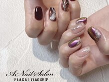 エーネイルサロン プラーカ本店(A-Nail Salon)/秋色アシメネイル