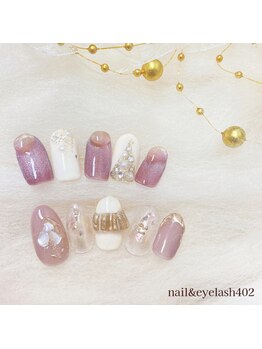 ネイル アンド アイラッシュ ヨンマルニ(Nail&eyelash 402)/☆トレンドアートコースB☆