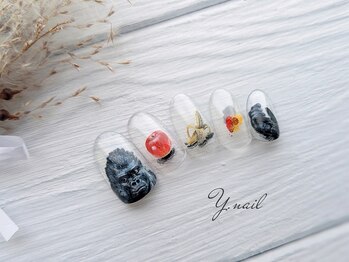 ワイネイル(Y.nail)/イケメンゴリラデザイン