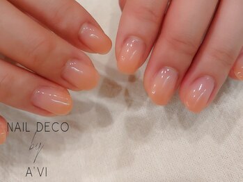 ネイルデコ(nail DECO)/【ナチュラルカラーグラデ】