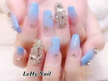 レヒネイル(LeHy nail)/カラグラ×埋め尽くしネイル