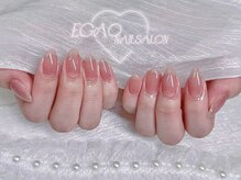 エガオネイルサロン 錦糸町店(EGAO NAIL SALON)/♪ 透け感で魅せる指先♪
