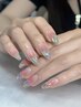 【HAND】チップ長さ出し10本グラデーションコース
