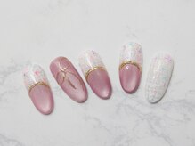 アトリエ エース(ACE)/春のツィードマグネットネイル