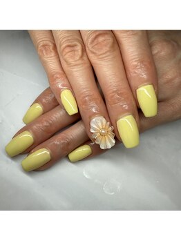 エーナイン イオンモール三川店/ぷっくりお花ネイル