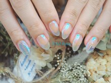 ネイルローズ(NAIL Rose)/青オーロラ初回オフ込¥8990