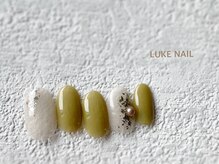 ルークネイル 恵比寿店(LUKE NAIL)/シンプルピスタチオ　春夏