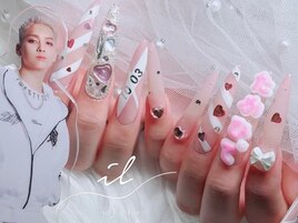 推し活ネイル×ロング