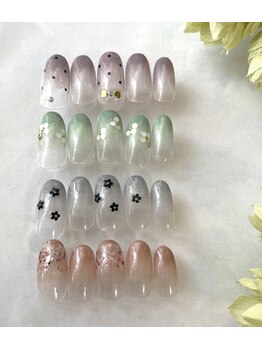 ネイルサロンルーミー(ROOMY)/16色カラグラ＋シンプルアート