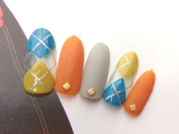 ネイルサロン ティディ(TIDY)/アーガイル/冬NAIL/マットネイル