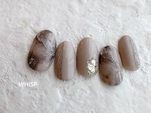 ウィスプ(WHISP)/ニュアンスくすみマーブルネイル