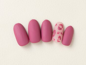 ティアリーネイル コレットマーレ店(Tiary Nail)/ヒョウ柄ピンク