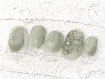 ネイルメゾン 池袋店(NAIL MAISON)/ニュアンスフラワー¥5800