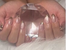 ナナラネイル(7RA NAIL)の雰囲気（ミラーフレンチで上品デザイン♪）