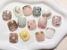 フットネイル◆サンプル親指アート[2](オフ/ケ無料)　¥5980