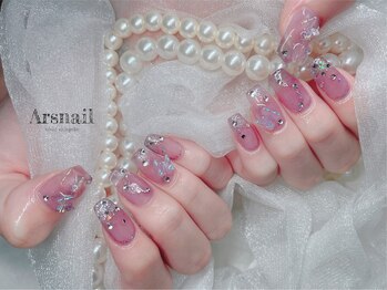 アルスネイル(Ars nail)/透け感ワンホンネイル
