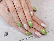 ネイル ビューティーマジック 葛西本店/グリーンホロネイル