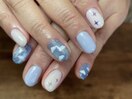 雲ネイル♪持ち込みデザイン♪