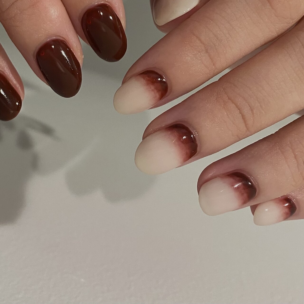 33))ネイルチップ フレンチガーリー ボルドー シンプルネイル ニュアンス 33))ネイルチップ フレンチガーリー ボルドー シンプルネイル