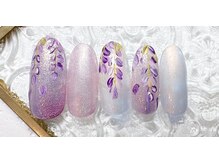 ミルネイル(Mil Nail)/藤の花ネイル　　No43