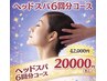 【ビビビ祭限定】極上ヘッドスパ＋シャンプーブロー×6回コース　42000円分