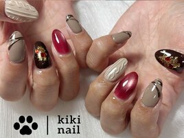 バレンタインネイル