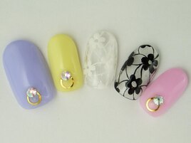 フラワーレースパステル