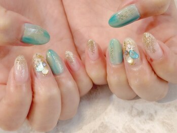 ラルネイル 大宮(Lull. nail)/＃ニュアンス＃シェル＃＃ホロ