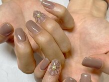 アンジュネイル(Angenail)/ぷっくりフラワーnail