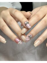ネイルベベ(Nail bebe)/ワンホン♪リボンネイル