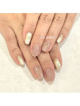 ル ソレイユ(Le soleil)/大人シンプルネイル byあやか