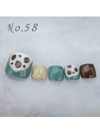 フットネイル：No.58
