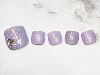 ネイルサロン クラーヴォ(cravo)/フットシンプルアートコース　20