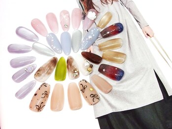 ブルーデイジー 栄本店(Blue daisy)の写真/ジェル★キャンペーン新規6000円7000円8000円デザイン200種類以上から選べます♪付替オフ無料&カラー変更OK