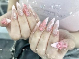 ピンクリボンネイル