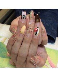 ～ツイードキャラクターネイル～