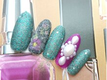 ネイルサロン ティディ(TIDY)/冬ネイル/ベルベット風ネイル