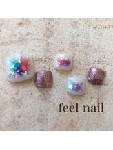 フィールネイル 天神橋店(feel nail)/ボーダー/ツイード/ニュアンス