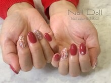 ネイルドール(Nail Doll)/ツイード×ピンク