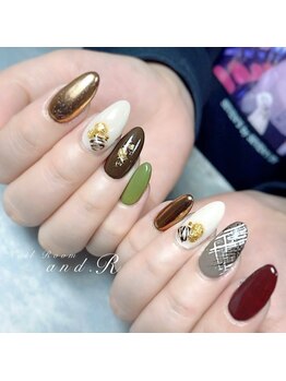 アンド アール(and.R)/バレンタインネイル